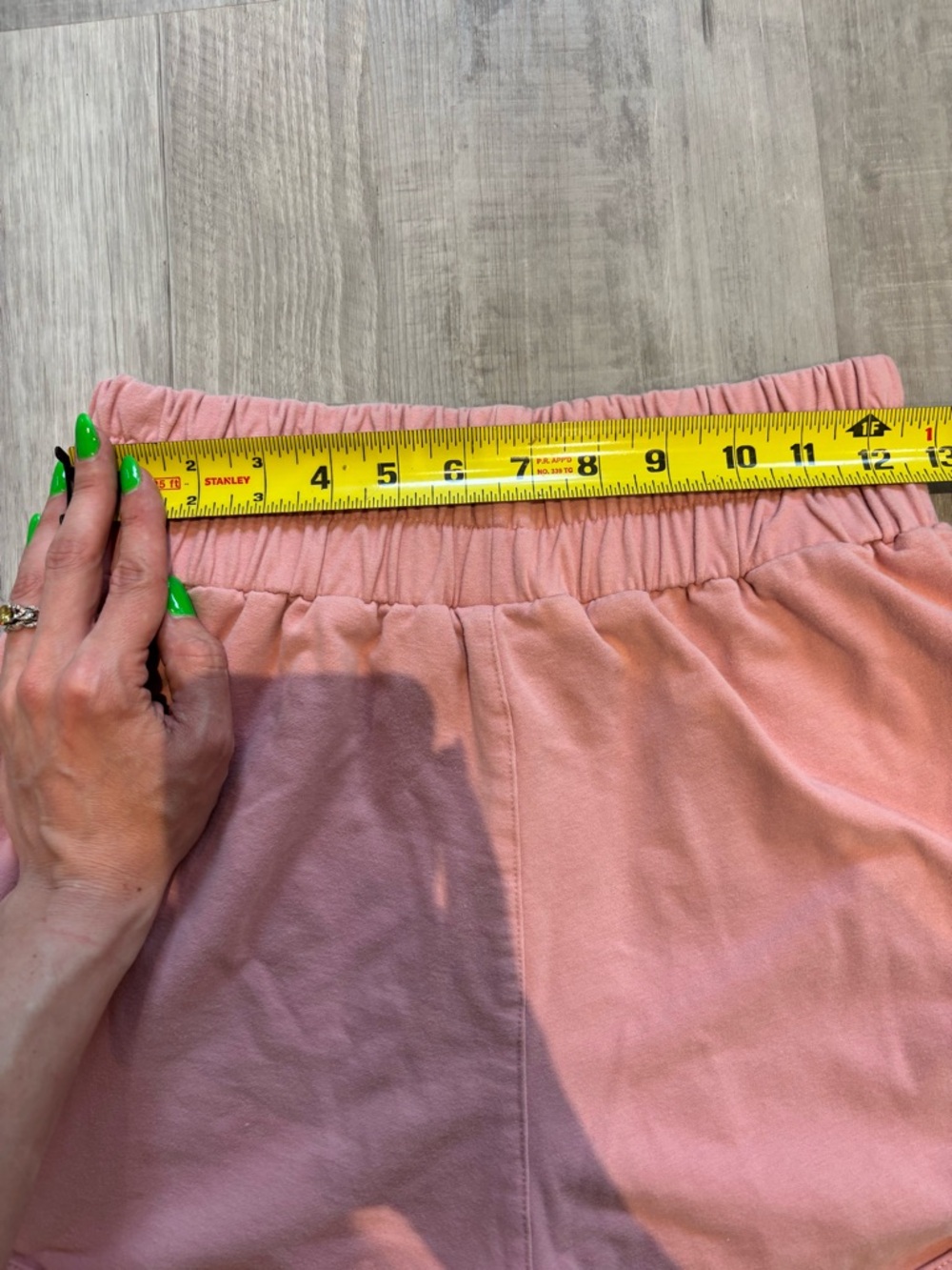 BOXRAW KALIESHA High Waisted Dusty Pink Athletic Shorts - Picture 6 of 7